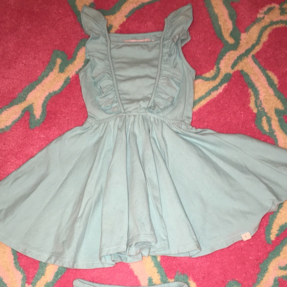 Omi Jo dress & shorts in aqua